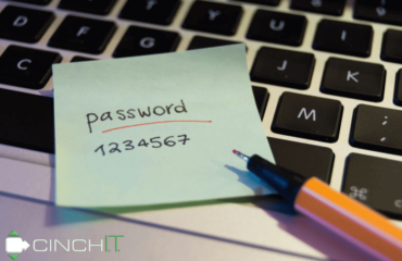 Network Security – How to Protect Your Passwords Network Security - sticky note on laptop keyboard demonstrates insecure password.